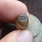 Himalayan Indo Tibetan rare Patterns pure Natural Eyes Banded Agate Amulet, Bead Pendant