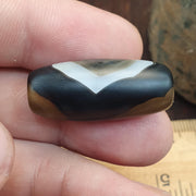 Vintage old himalayan indo tibetan eye agate bead Himalayan Indo Tibetan rare Patterns pure Natural Eyes Banded Agate Amulet, Bead Pendant