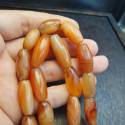 Antique African carnelian mali antique agate beads beaded strand