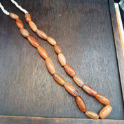 Antique African carnelian mali antique agate beads beaded strand