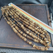 Vintage tibetan yak bone (buffalo) beads beaded necklace 10mm