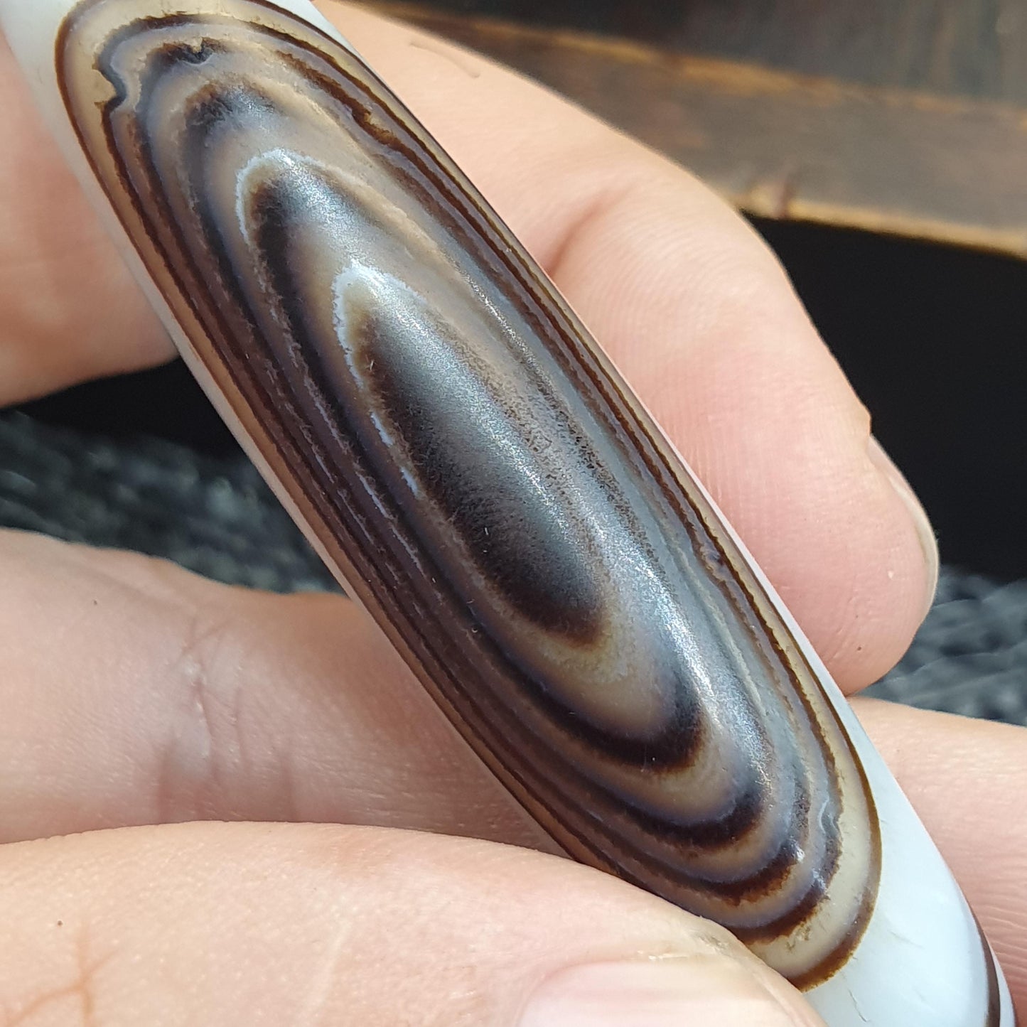 Huge Vintage old himalayan indo tibetan eye agate bead Himalayan Indo Tibetan rare Patterns pure Natural Eyes Banded Agate Amulet,