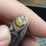 Huge Vintage old himalayan indo tibetan eye agate bead Himalayan Indo Tibetan rare Patterns pure Natural Eyes Banded Agate Amulet,