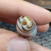 Huge Vintage old himalayan indo tibetan eye agate bead Himalayan Indo Tibetan rare Patterns pure Natural Eyes Banded Agate Amulet,