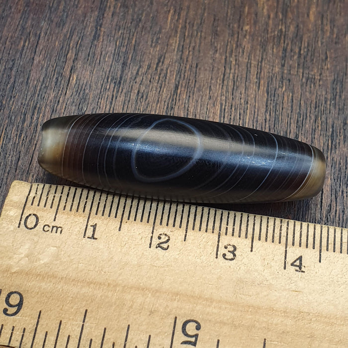 Old yemeni natural eye agate vintage middle eastern agate bead
