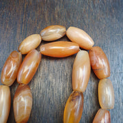 Antique African carnelian mali antique agate beads beaded strand