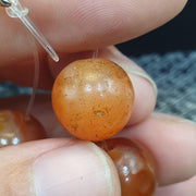 Antique African carnelian  antique agate beads from mali beaded strand