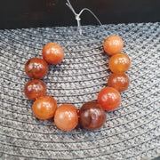 Antique African carnelian  antique agate beads from mali beaded strand