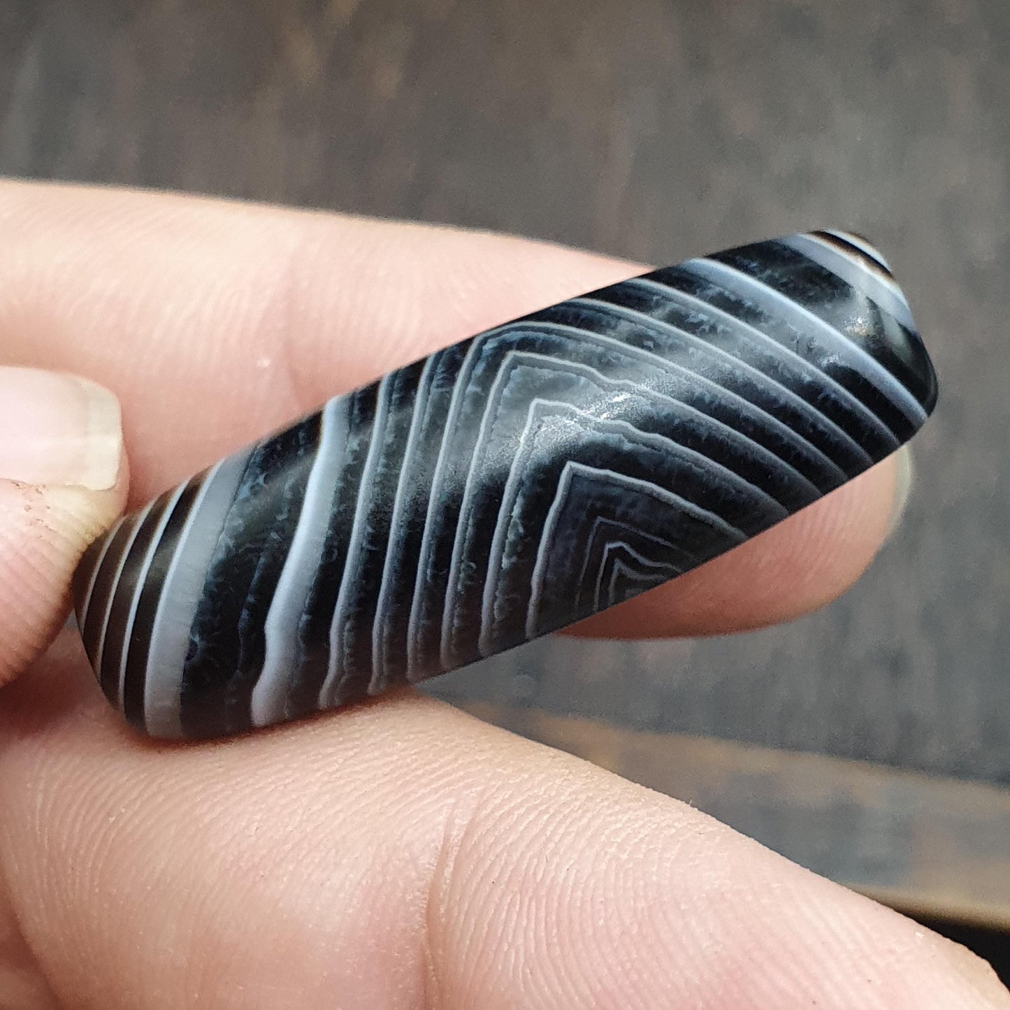 Himalayan tibetan agate suleimani bead natural crystal eye pattern agate