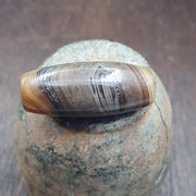 Himalayan Banded agate suleimani bead natural eye pattern old agate Amulet