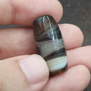 Himalayan Banded agate suleimani bead natural eye pattern old agate Amulet