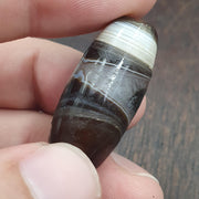 Himalayan Banded agate suleimani bead natural eye pattern old agate Amulet