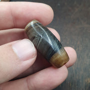 Himalayan Banded agate suleimani bead natural eye pattern old agate Amulet