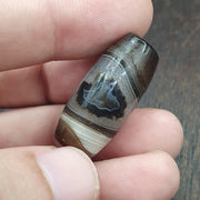 Himalayan Banded agate suleimani bead natural eye pattern old agate Amulet