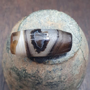 Himalayan Banded agate suleimani bead natural eye pattern old agate Amulet