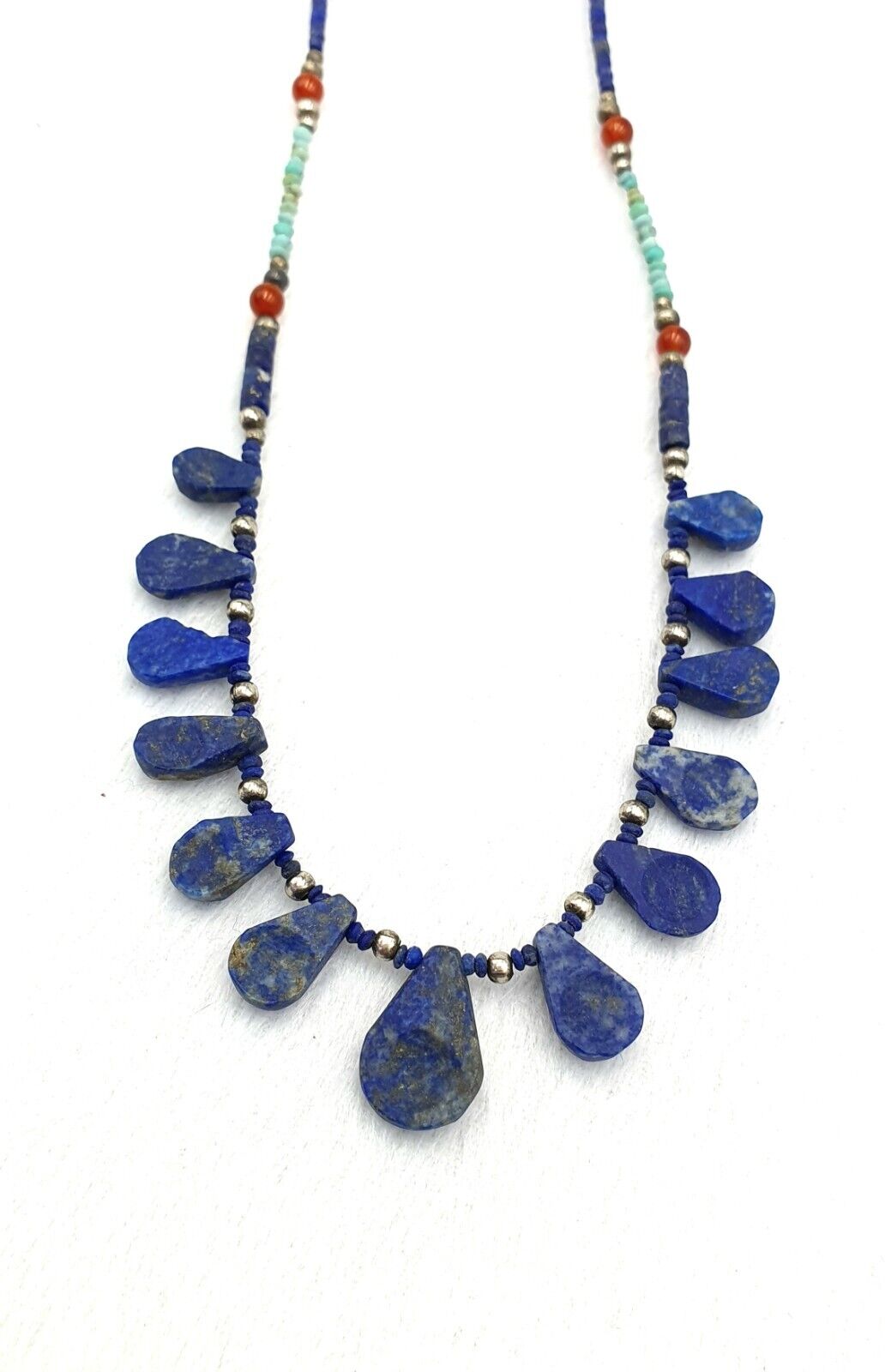 Lapis Lazuli With Turquoise Ancient Afghani Roman Greek Jewelry Necklace