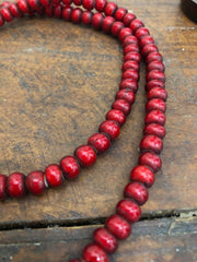 Antique Venetian White Heart Trade Beads 7mm