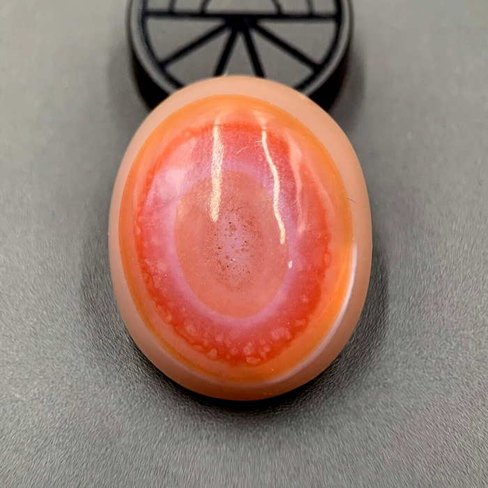 Vintage Agate Old Goat Eye Stone Lucky Tibetan Himalayan Very Rare Eye Bead