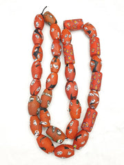 Art Deco Vene Beautiful Murano Moretti Millefiori Mosaic Glass Beads 13-15mm
