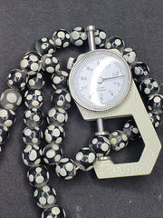 East Oasis Vintage Venetian Inspired Black Skunk Thousand Eye Trade Glass Beads
