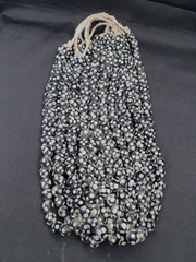 East Oasis Vintage Venetian Inspired Black Skunk Thousand Eye Trade Glass Beads