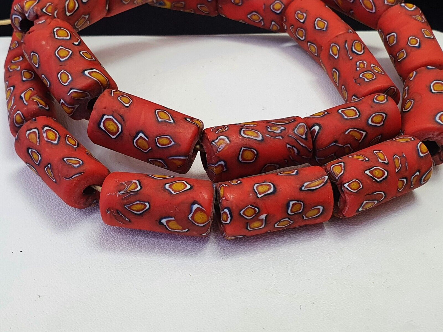 Vintage Trade Rote Perlen Halskette