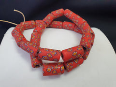 Vintage Trade Red Beads Beaded Necklace