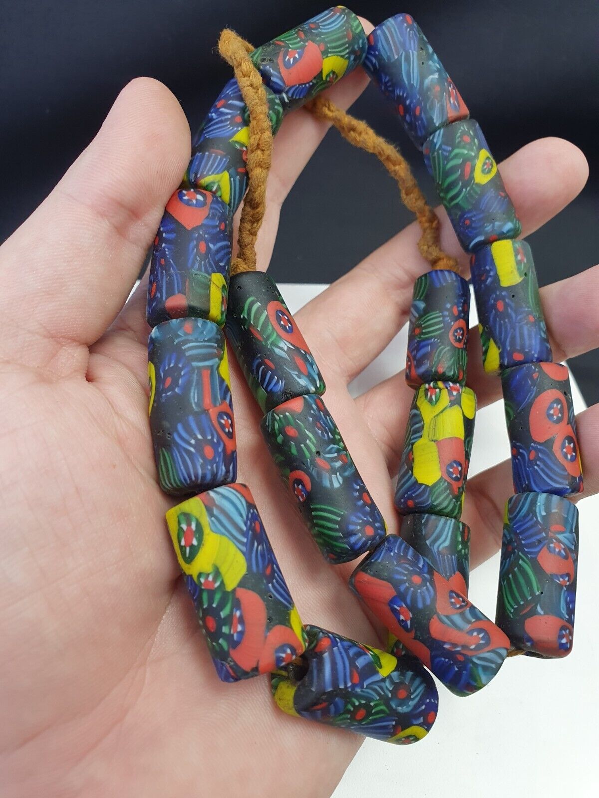 Vintage Trade Beads Beaded Necklace