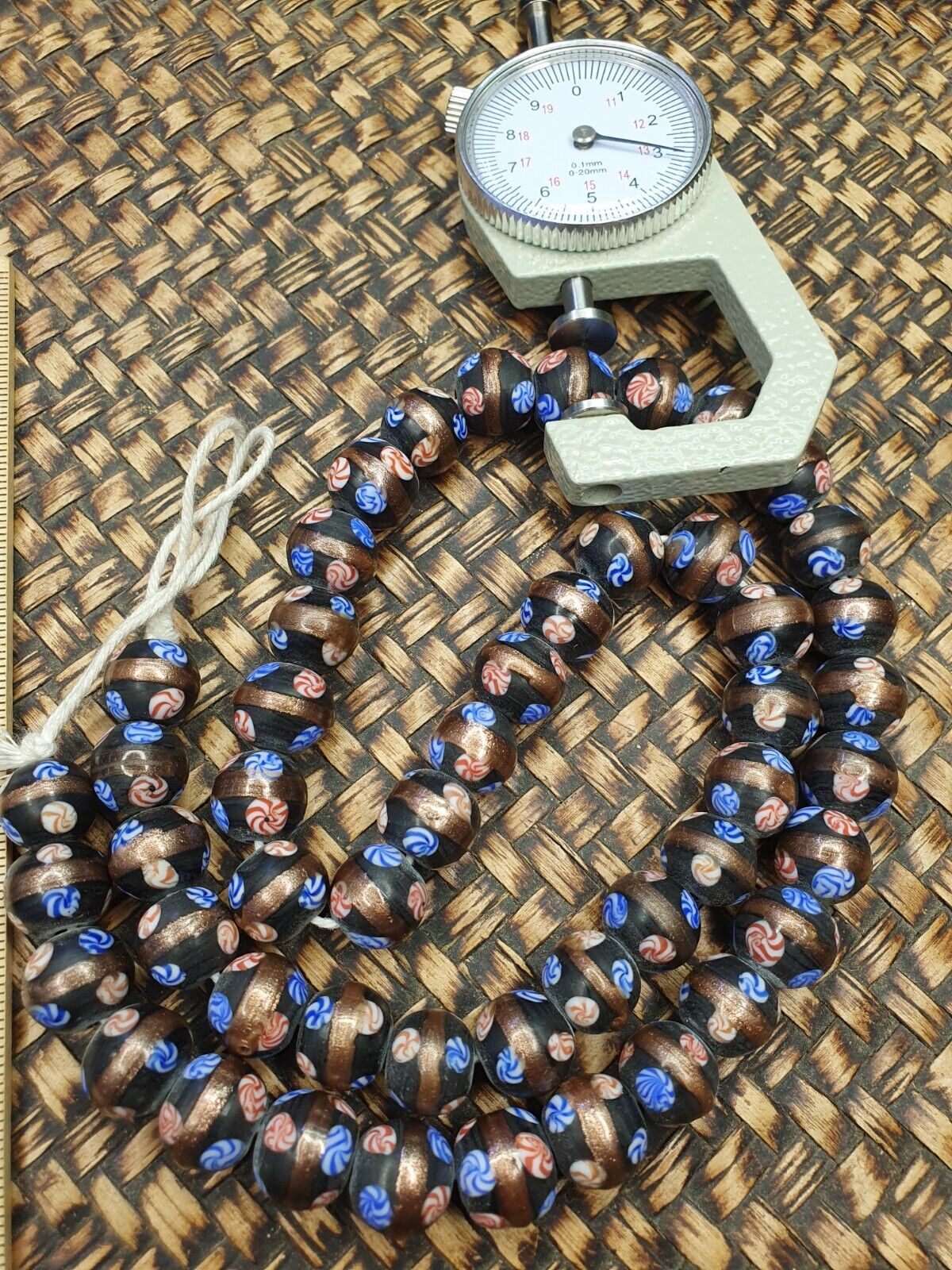 Vintage Millefiori Trade Fancy Candy Glasperlen 13 MM
