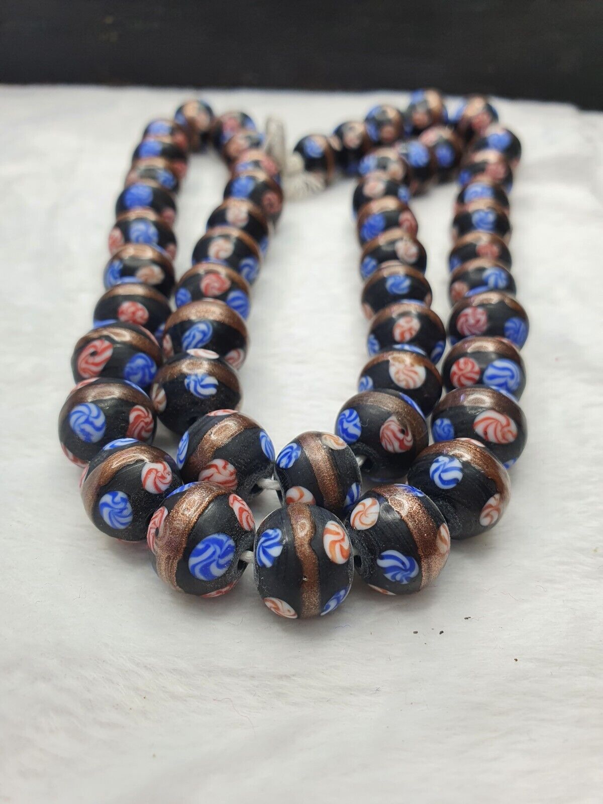 vintage Millefiori trade Fancy candy glass beads 13 MM