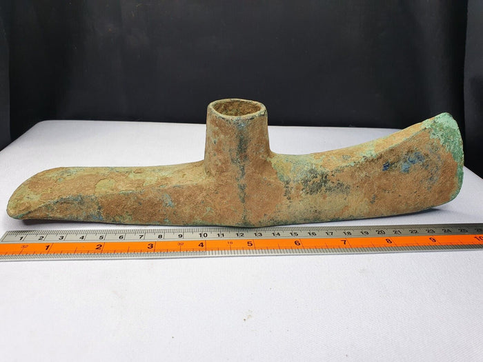 Circa 10th-8th Bc Ancient Luristan Bronze Heavy Double Axe-Head Luristan Empire