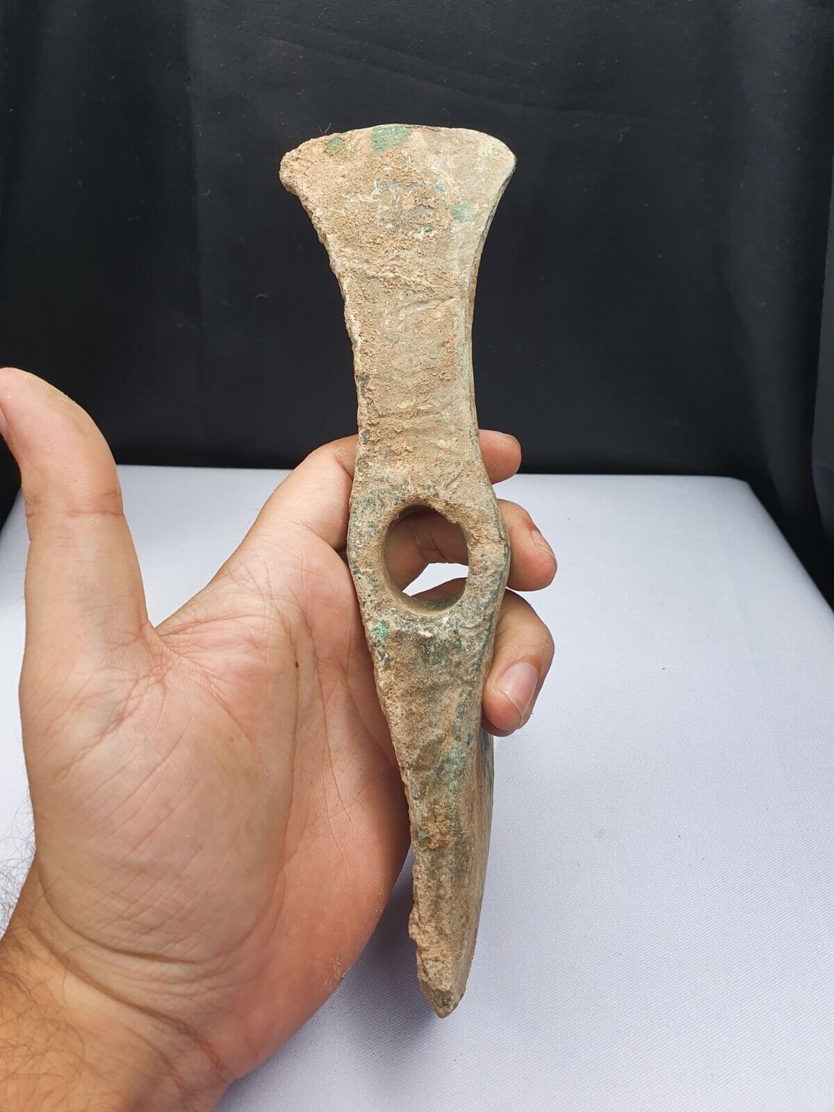 Circa 10th-8th BC Ancient Luristan Bronze Heavy Double Axe-Head Luristan Empire