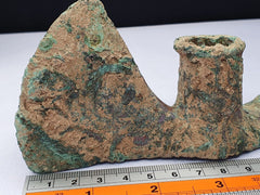 Ancient Luristan Bronze Heavy Double Axe-Head Luristan Empire Circa 10th-8th BC