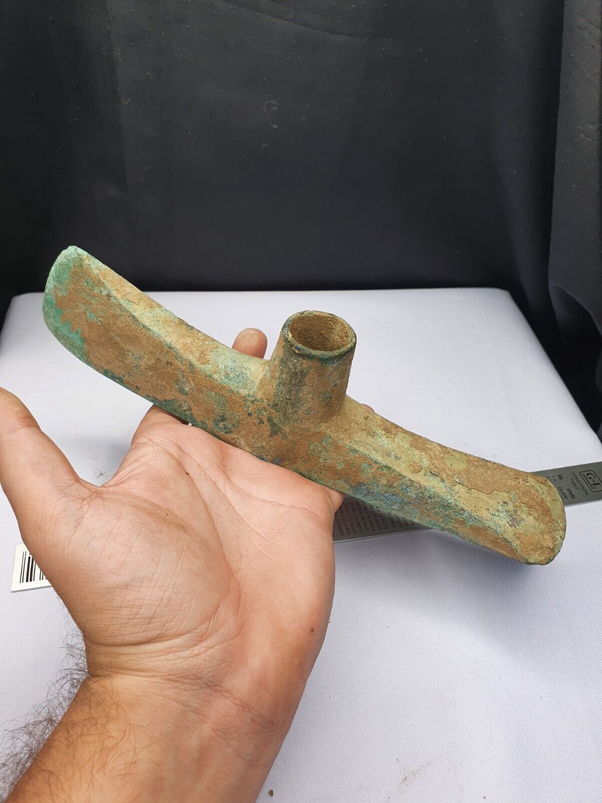 大約公元前 10-8 世紀古代魯里斯坦青銅重型雙斧頭魯里斯坦帝國