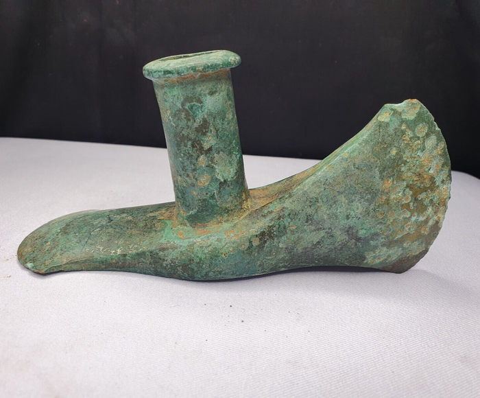 Circa 1800-600 Bc Ancient Luristan Bronze Double Axe-Head Luristan Empire
