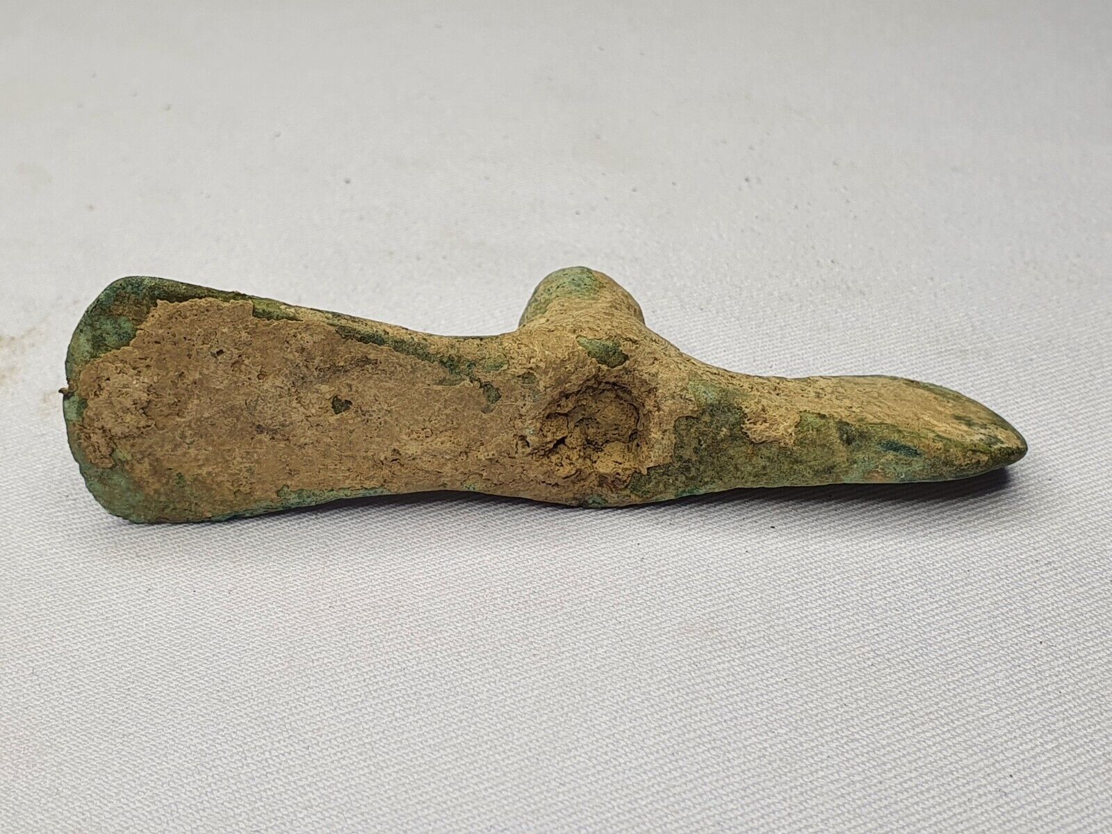 Circa 1800-600 BC Ancient Luristan Bronze Small Double Axe-Head Luristan Empire