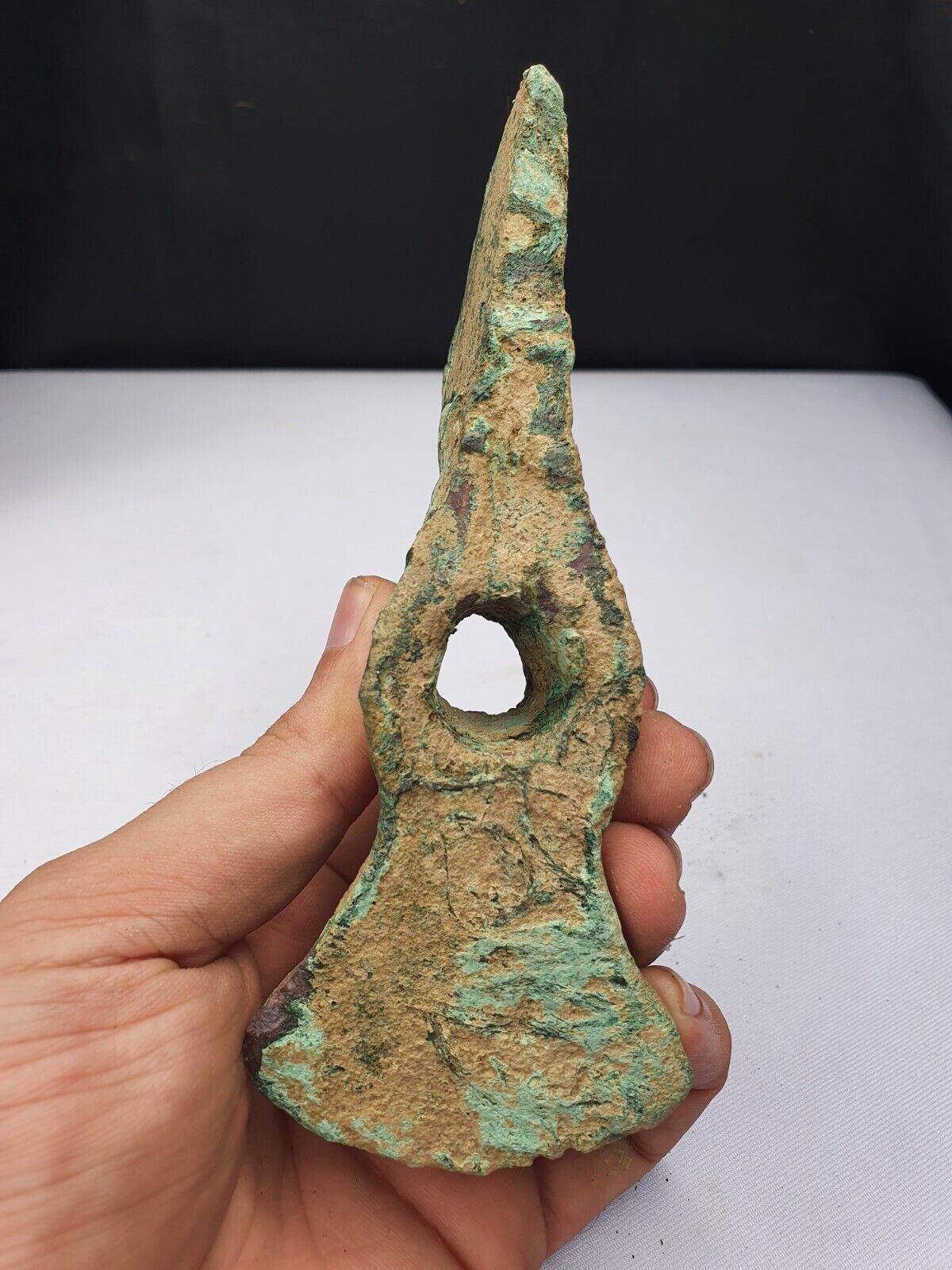 Ancient Luristan Bronze Heavy Double Axe-Head Luristan Empire Circa 10th-8th BC