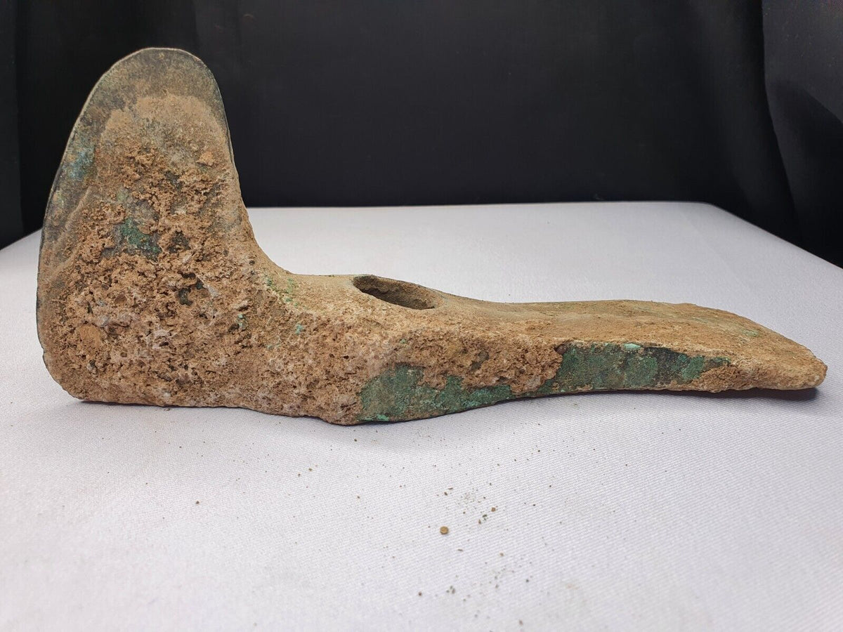 Ancient Luristan Bronze Heavy Double Axe-Head Luristan Empire Circa 10th-8th BC