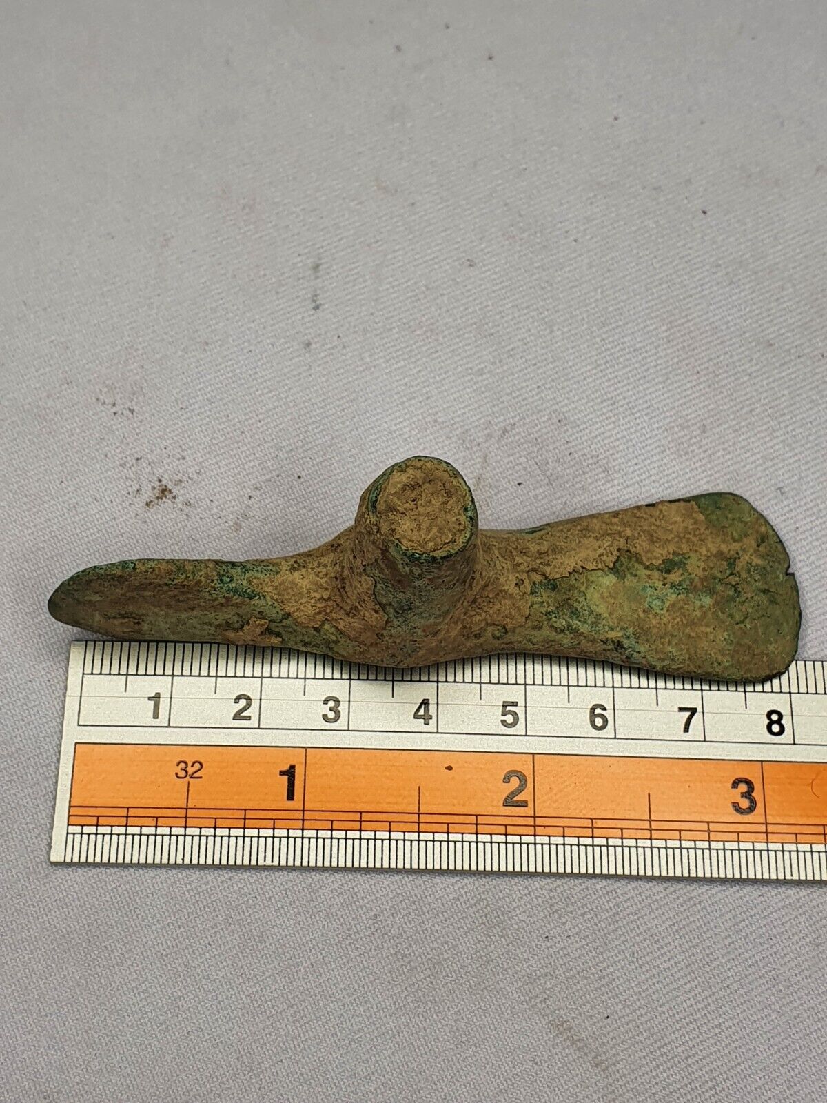 Circa 1800-600 BC Ancient Luristan Bronze Small Double Axe-Head Luristan Empire