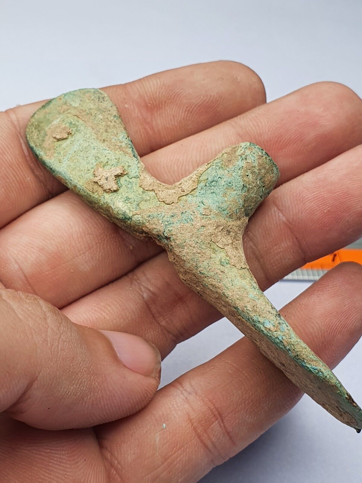 Circa 1800-600 BC Ancient Luristan Bronze Small Double Axe-Head Luristan Empire