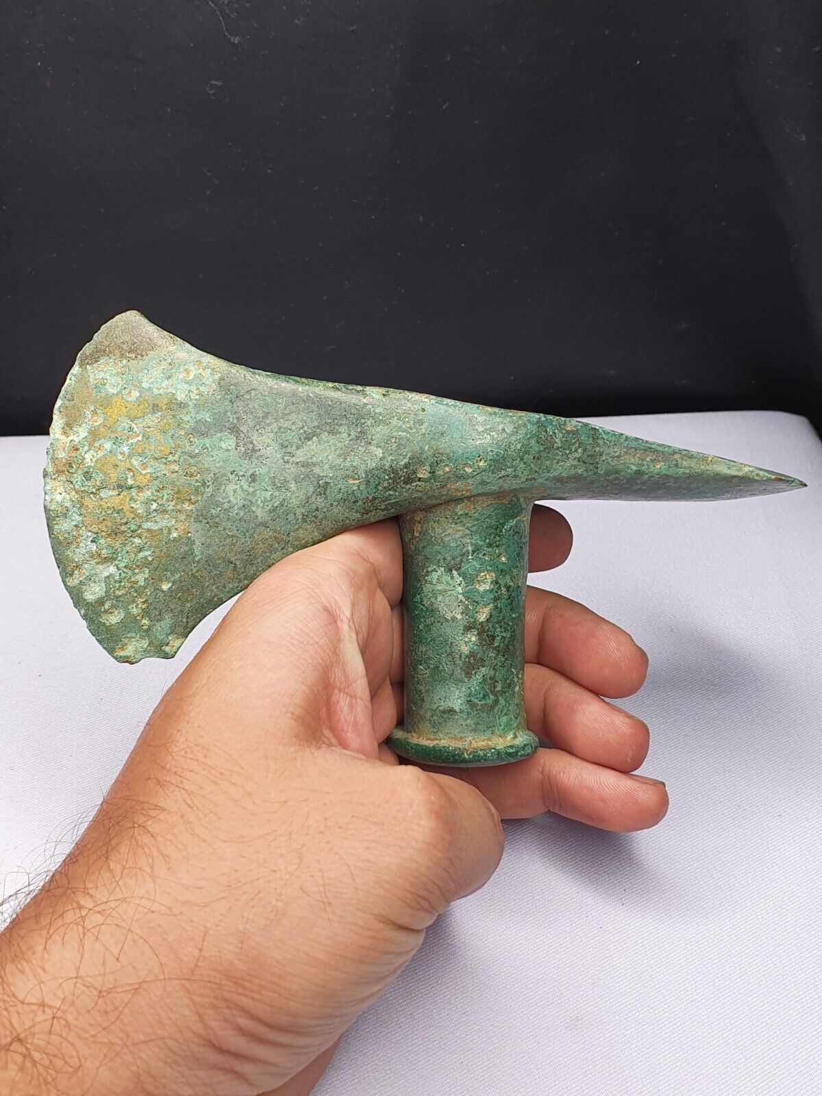 Circa 1800-600 BC Ancient Luristan Bronze Double Axe-Head Luristan Empire