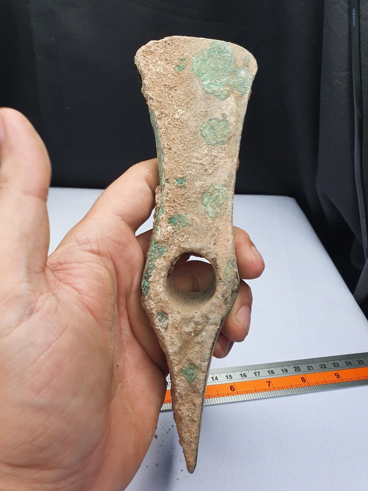 Ancient Luristan Bronze Heavy Double Axe-Head Luristan Empire Circa 10th-8th BC