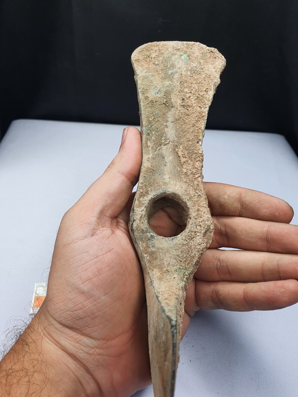 Ancient Luristan Bronze Heavy Double Axe-Head Luristan Empire Circa 10th-8th BC
