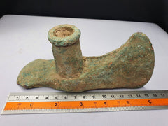 Circa 10th-8th BC Ancient Luristan Bronze Heavy Double Axe-Head Luristan Empire