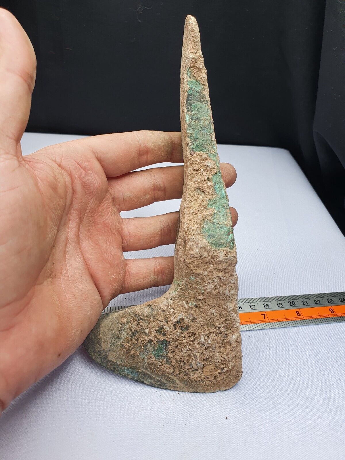 Ancient Luristan Bronze Heavy Double Axe-Head Luristan Empire Circa 10th-8th BC