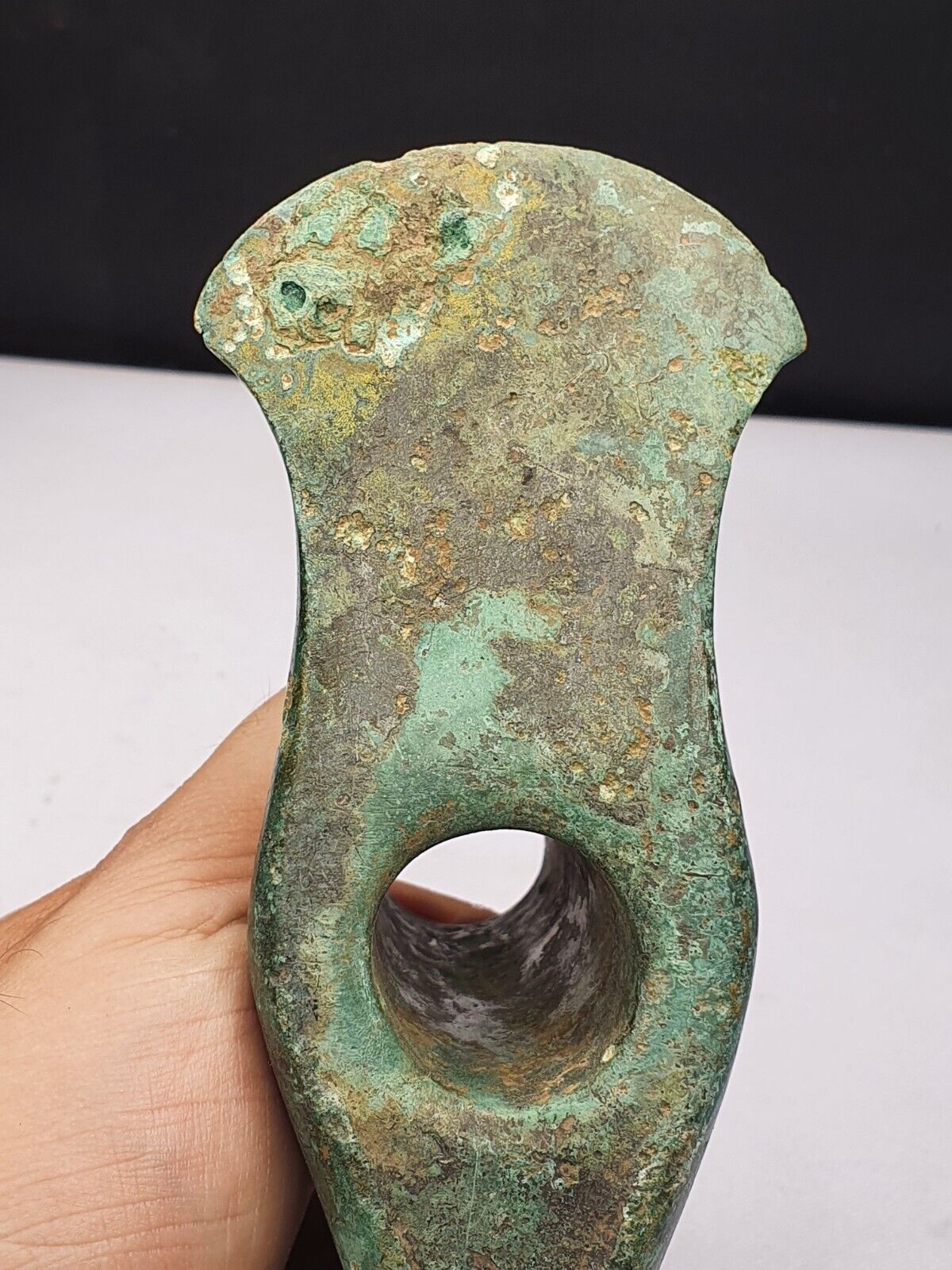Circa 1800-600 BC Ancient Luristan Bronze Double Axe-Head Luristan Empire
