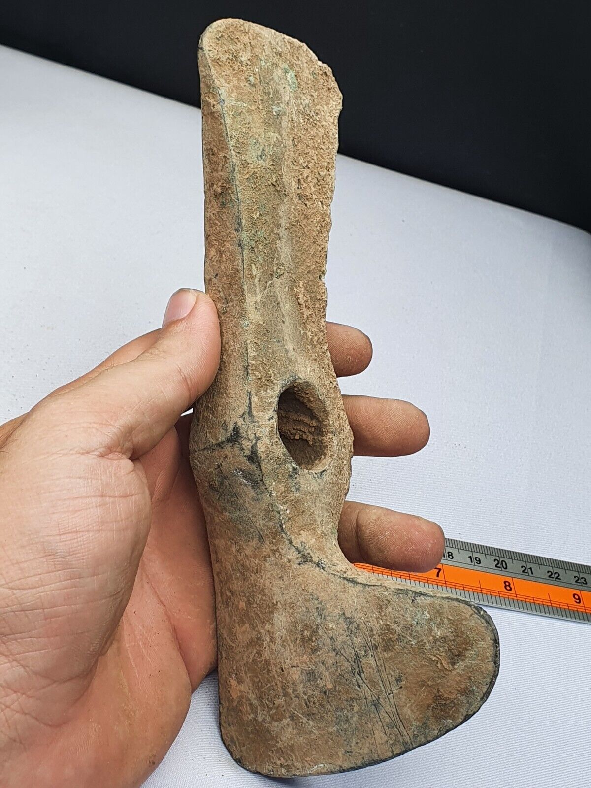Ancient Luristan Bronze Heavy Double Axe-Head Luristan Empire Circa 10th-8th BC