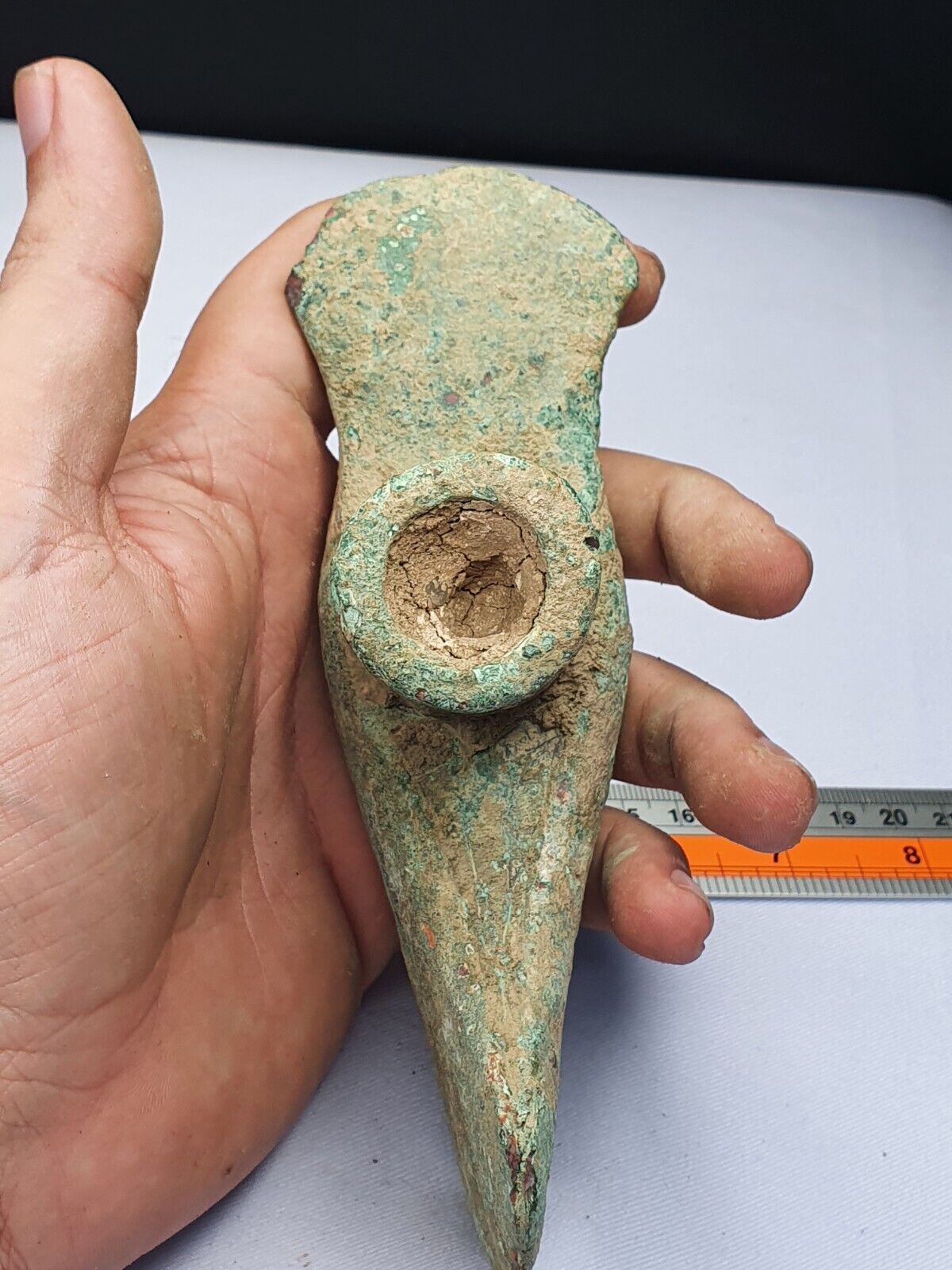 Circa 10th-8th BC Ancient Luristan Bronze Heavy Double Axe-Head Luristan Empire