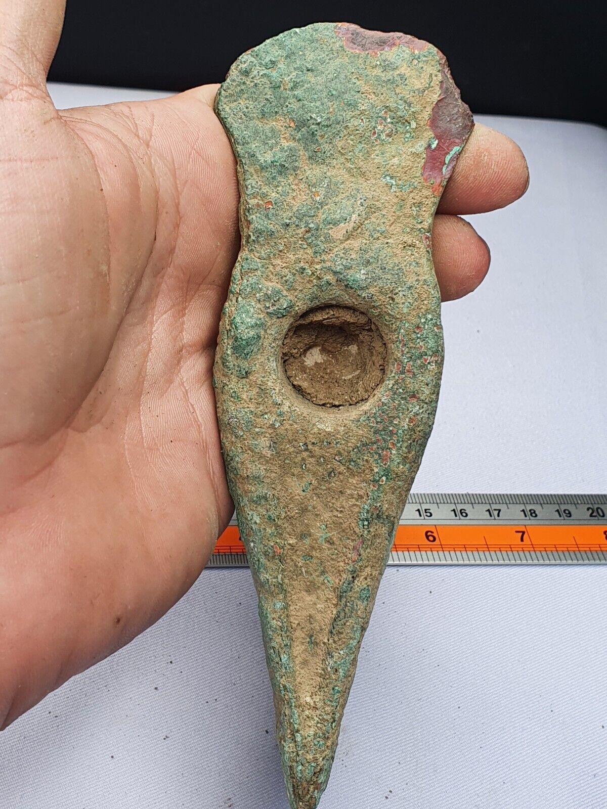 Circa 10th-8th BC Ancient Luristan Bronze Heavy Double Axe-Head Luristan Empire