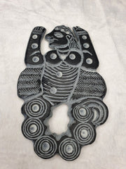 East Oasis Ancient Jiroft Civilization Chlorite Stone Figure of Mystical Muscular Men